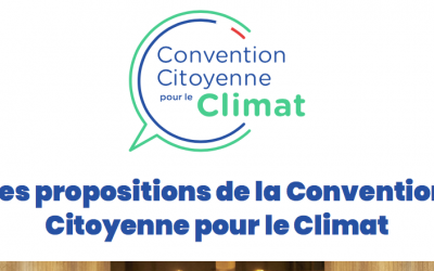 Les propositions de la convention citoyenne pour le Climat